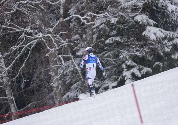 (260216) -- BORMIO, Feb. 16, 2026 -- Atle Lie McGrath of Norway leaves the track during the alpine skiing men s slalom event at the Milan-Cortina 2026 Olympic Winter games, Winterspiele,Spiele, Summer games in Bormio, Italy, Feb. 16, 2026. ) (MICO2026)ITALY-BORMIO-OLYMPIC WINTER GAMES-ALPINE SKIING-MEN S SLALOM HuxHuhu 