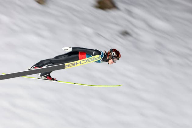 OLYMPICS - Winter Olympic Games, Olympische Spiele, Olympia, OS Milano Cortina 2026 PREDAZZO,ITALY,16.FEB.26 - OLYMPICS, Ski jumping, Skispringen, Ski, nordisch - Winter Olympic Games Milano Cortina 2026, large hill, Super Team, men. Image shows Ren Nikaido (JPN).  GEPAxpictures xMatthiasxTrinkl