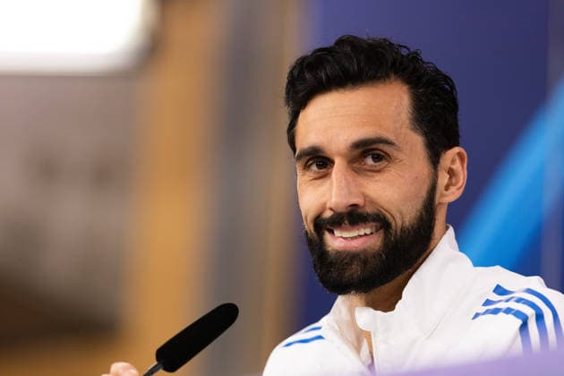 SL Benfica v Real Madrid - UEFA Champions League 2025 26 LISBON, PORTUGAL - FEBRUARY 16: Alvaro Arbeloa head coach of Real Madrid, looks on during press conference, PK, Pressekonferenz ahead the UEFA Champions League 2025 26 match between SL Benfica and Real Madrid C.F. at Estadio do SL Benfica on February 16, 2026 in Lisbon, Portugal. Lisboa Estadio Da Luz Portugal Copyright: xDavidexPuglisix