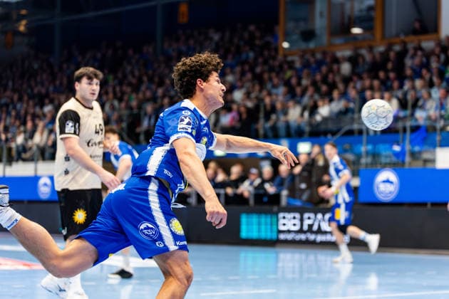 16 02 206, GER, Handball, Men, Season 25 26, Daikin 1 Bl, 21 Matchday, ThSV Eisenach Bergischer HC Gian Attenhofer ThSV Eisenach,11 99817 Eisenach Werner Assmann Halle Am Sportp Thueringen Germany