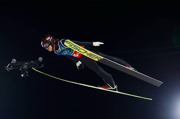 Ren Nikaido (JPN), FEBRUARY 16, 2026 - Ski jumping, Skispringen, Ski, nordisch : Men s Super Team during the Milano Cortina 2026 Olympic Winter games, Winterspiele,Spiele, Summer games at Predazzo Ski Jumping Stadium in Predazzo, Italy. Noxthirdxpartyxsales  aflo_320129119