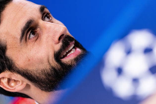 February 16, 2026, Lisbon, Lisbon, Portugal: Alvaro Arbeloa Head Coach of Real Madrid CF speaks to the media in press conference, PK, Pressekonferenz prior to the UEFA Champions League 2025 2026 game between SL Benfica and Real Madrid C.F. at Estadio da Luz on February 16, 2026 in Lisbon, Portugal. Lisbon Portugal - ZUMAg283 20260216_zsp_g283_135 Copyright: xJoaoxGregoriox