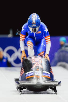 OLYMPICS - Winter Olympic Games, Olympische Spiele, Olympia, OS Milano Cortina 2026 CORTINA D AMPEZZO,ITALY,16.FEB.26 - OLYMPICS, BOBSLEIGH - Winter Olympic Games Milano Cortina 2026, monobob, women. Image shows Elana Meyers Taylor (USA).  GEPAxpictures xAlexanderxSolc
