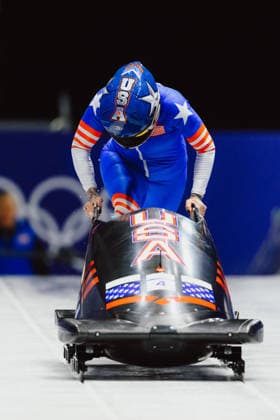 OLYMPICS - Winter Olympic Games, Olympische Spiele, Olympia, OS Milano Cortina 2026 CORTINA D AMPEZZO,ITALY,16.FEB.26 - OLYMPICS, BOBSLEIGH - Winter Olympic Games Milano Cortina 2026, monobob, women. Image shows Kaillie Armbruster Humphries (USA).  GEPAxpictures xAlexanderxSolc