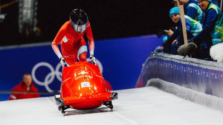 OLYMPICS - Winter Olympic Games, Olympische Spiele, Olympia, OS Milano Cortina 2026 CORTINA D AMPEZZO,ITALY,16.FEB.26 - OLYMPICS, BOBSLEIGH - Winter Olympic Games Milano Cortina 2026, monobob, women. Image shows Melanie Hasler (SUI).  GEPAxpictures xAlexanderxSolc