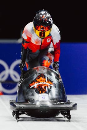OLYMPICS - Winter Olympic Games, Olympische Spiele, Olympia, OS Milano Cortina 2026 CORTINA D AMPEZZO,ITALY,16.FEB.26 - OLYMPICS, BOBSLEIGH - Winter Olympic Games Milano Cortina 2026, monobob, women. Image shows Melissa Lotholz (CAN).  GEPAxpictures xAlexanderxSolc