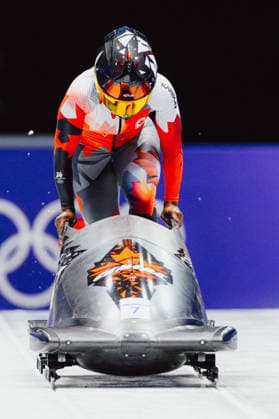 OLYMPICS - Winter Olympic Games, Olympische Spiele, Olympia, OS Milano Cortina 2026 CORTINA D AMPEZZO,ITALY,16.FEB.26 - OLYMPICS, BOBSLEIGH - Winter Olympic Games Milano Cortina 2026, monobob, women. Image shows Cynthia Appiah (CAN).  GEPAxpictures xAlexanderxSolc