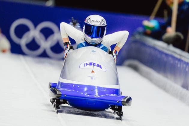 OLYMPICS - Winter Olympic Games, Olympische Spiele, Olympia, OS Milano Cortina 2026 CORTINA D AMPEZZO,ITALY,16.FEB.26 - OLYMPICS, BOBSLEIGH - Winter Olympic Games Milano Cortina 2026, monobob, women. Image shows Margot Boch (FRA).  GEPAxpictures xAlexanderxSolc