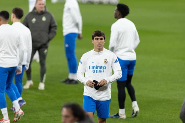 SL Benfica v Real Madrid - UEFA Champions League 2025 26 LISBON, PORTUGAL - FEBRUARY 16: Gonzalo Garcia of Real Madrid, during the training session ahead the UEFA Champions League 2025 26 match between SL Benfica and Real Madrid C.F. at Estadio do SL Benfica on February 16, 2026 in Lisbon, Portugal. Lisboa Estadio Da Luz Portugal Copyright: xDavidexPuglisix