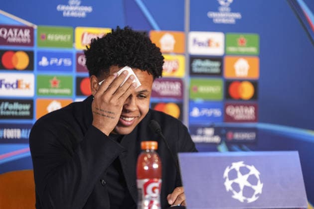 Juventus hold press conference, PK, Pressekonferenz ahead of Galatasaray clash in Istanbul ISTANBUL, TURKIYE – FEBRUARY 16: Juventus head coach Luciano Spalletti (not seen) and Juventus player Weston McKennie attend a press conference at RAMS Park in Istanbul on February 16, 2026, ahead of their UEFA Champions League round of 16 play-off first leg match against Galatasaray. The Italian side will face the Turkish club away from home. Beyza Comert Anadolu Istanbul Turkey. Editorial use only. Please get in touch for any other usage.  Copyright: x2026xAnadoluxBeyzaxComertx