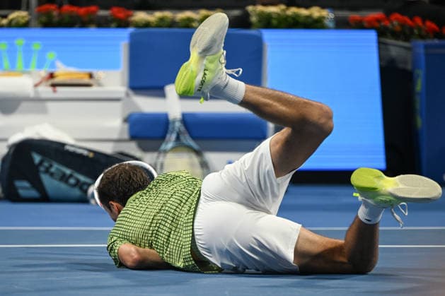 Qatar ExxonMobil Open 2026 - Day One DOHA, QATAR FEBRUARY 16: Daniil Medvedev competes against Juncheng Shang of China during a singles match at the Qatar ExxonMobil Open at the Khalifa International Tennis and Squash Complex on February 16, 2026 in Doha, Qatar. Doha Qatar  Copyright: xArturxWidakx originalFilename:widak-qatarexx260216_npaYR.jpg