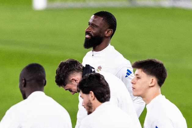 February 16, 2026, Lisbon, Lisbon, Portugal: Antonio Rudiger of Real Madrid C.F. during the training session prior to the UEFA Champions League 2025 2026 game between SL Benfica and Real Madrid C.F. at Estadio da Luz on February 16, 2026 in Lisbon, Portugal. Lisbon Portugal - ZUMAg283 20260216_zsp_g283_183 Copyright: xJoaoxGregoriox