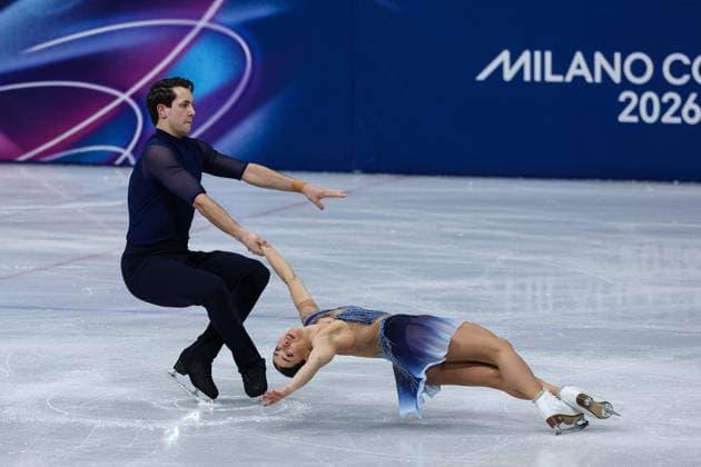 GIOCHI OLIMPICI - Olimpiadi Invernali Milano-Cortina 2026 - Figure skating, Eiskunstlauf - Pair Skating Anastasia VaPhoto by IPA ABACAPRESS.COMn-Law Luke Digby (GBR) during the Olympic Winter games, Winterspiele,Spiele, Summer games Milano-Cortina 2026, Pair Skating on February 16, 2026 at Milano Ice Skating Arena in Milan, Italy Cortina D Ampezzo Italy  Copyright: xIPAxSport ABACAx