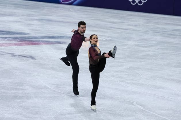 GIOCHI OLIMPICI - Olimpiadi Invernali Milano-Cortina 2026 - Figure skating, Eiskunstlauf - Pair Skating Annika Hocke Robert Kunkel (GER) during the Olympic Winter games, Winterspiele,Spiele, Summer games Milano-Cortina 2026, Pair Skating on February 16, 2026 at Milano Ice Skating Arena in Milan, Italy Cortina D Ampezzo Italy  Copyright: xIPAxSport ABACAx