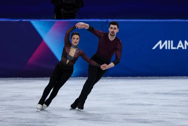 GIOCHI OLIMPICI - Olimpiadi Invernali Milano-Cortina 2026 - Figure skating, Eiskunstlauf - Pair Skating Annika Hocke Robert Kunkel (GER) during the Olympic Winter games, Winterspiele,Spiele, Summer games Milano-Cortina 2026, Pair Skating on February 16, 2026 at Milano Ice Skating Arena in Milan, Italy Cortina D Ampezzo Italy  Copyright: xIPAxSport ABACAx