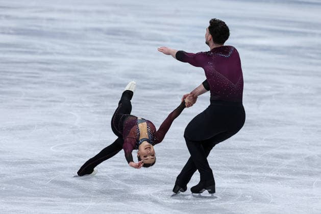 GIOCHI OLIMPICI - Olimpiadi Invernali Milano-Cortina 2026 - Figure skating, Eiskunstlauf - Pair Skating Annika Hocke Robert Kunkel (GER) during the Olympic Winter games, Winterspiele,Spiele, Summer games Milano-Cortina 2026, Pair Skating on February 16, 2026 at Milano Ice Skating Arena in Milan, Italy Cortina D Ampezzo Italy  Copyright: xIPAxSport ABACAx