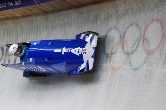 Giada Andreotti from Italy competes during the Olympic Winter games, Winterspiele,Spiele, Summer games Milano-Cortina 2026, Bobsleigh Women s Monobob, Gold Medal race on February 16, 2026 at Cortina Sliding Center in Cortina d Ampezzo, Italy.  Copyright: xLucianoxMariaxBisi IPAxSportx xipa-agency.netx xx IPA_71618927 IPA_Agency_IPA71618927