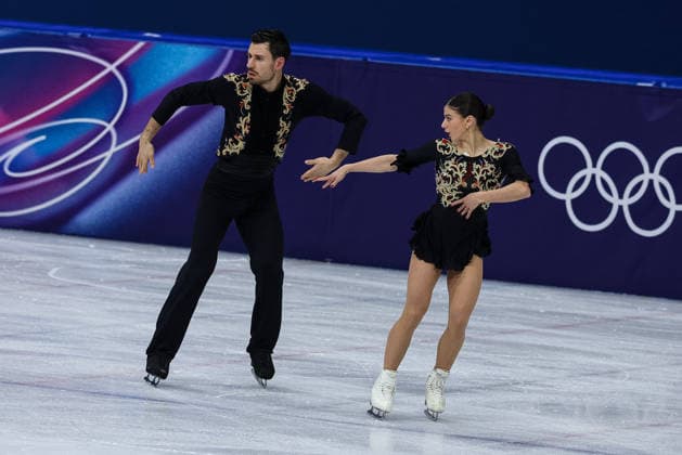 GIOCHI OLIMPICI - Olimpiadi Invernali Milano-Cortina 2026 - Figure skating, Eiskunstlauf - Pair Skating Rebecca Ghilardi Filippo Ambrosini (ITA) during the Olympic Winter games, Winterspiele,Spiele, Summer games Milano-Cortina 2026, Pair Skating on February 16, 2026 at Milano Ice Skating Arena in Milan, Italy Cortina D Ampezzo Italy  Copyright: xIPAxSport ABACAx