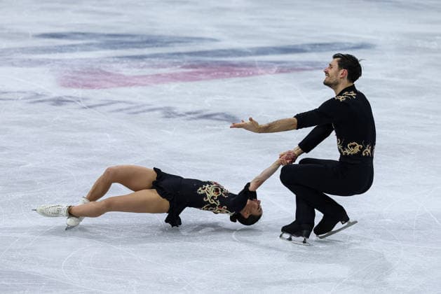 GIOCHI OLIMPICI - Olimpiadi Invernali Milano-Cortina 2026 - Figure skating, Eiskunstlauf - Pair Skating Rebecca Ghilardi Filippo Ambrosini (ITA) during the Olympic Winter games, Winterspiele,Spiele, Summer games Milano-Cortina 2026, Pair Skating on February 16, 2026 at Milano Ice Skating Arena in Milan, Italy Cortina D Ampezzo Italy  Copyright: xIPAxSport ABACAx