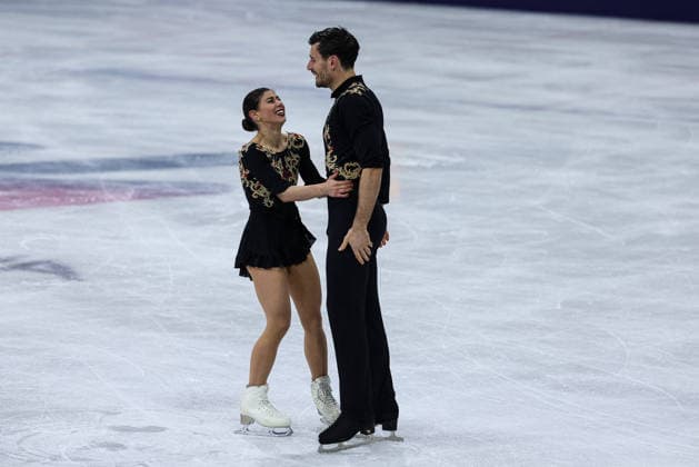 GIOCHI OLIMPICI - Olimpiadi Invernali Milano-Cortina 2026 - Figure skating, Eiskunstlauf - Pair Skating Happiness of Rebecca Ghilardi Filippo Ambrosini (ITA) during the Olympic Winter games, Winterspiele,Spiele, Summer games Milano-Cortina 2026, Pair Skating on February 16, 2026 at Milano Ice Skating Arena in Milan, Italy Cortina D Ampezzo Italy  Copyright: xIPAxSport ABACAx