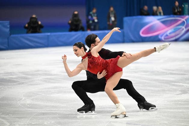 GIOCHI OLIMPICI - Olimpiadi Invernali Milano-Cortina 2026 - Figure skating, Eiskunstlauf STELLATO-DUDEK Deanna DESCHAMPS Maxime (CAN) during Figure Skating, Olympic Winter games, Winterspiele,Spiele, Summer games Milano-Cortina 2026 in Milano, Italy, February 16 2026 Cortina D Ampezzo Italy  Copyright: xIPAxSport ABACAx