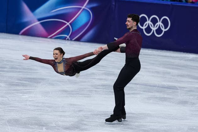 GIOCHI OLIMPICI - Olimpiadi Invernali Milano-Cortina 2026 - Figure skating, Eiskunstlauf - Pair Skating Annika Hocke Robert Kunkel (GER) during the Olympic Winter games, Winterspiele,Spiele, Summer games Milano-Cortina 2026, Pair Skating on February 16, 2026 at Milano Ice Skating Arena in Milan, Italy Cortina D Ampezzo Italy  Copyright: xIPAxSport ABACAx
