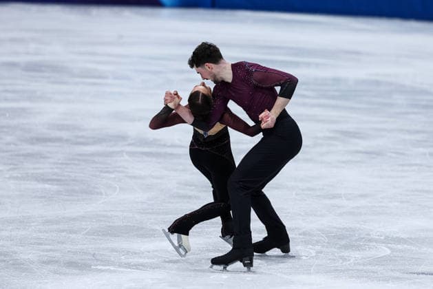 GIOCHI OLIMPICI - Olimpiadi Invernali Milano-Cortina 2026 - Figure skating, Eiskunstlauf - Pair Skating Annika Hocke Robert Kunkel (GER) during the Olympic Winter games, Winterspiele,Spiele, Summer games Milano-Cortina 2026, Pair Skating on February 16, 2026 at Milano Ice Skating Arena in Milan, Italy Cortina D Ampezzo Italy  Copyright: xIPAxSport ABACAx