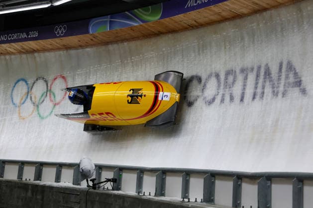 GIOCHI OLIMPICI - Olimpiadi Invernali Milano-Cortina 2026 - Bobsleigh Women s Lisa Buckwitz from Germany, competes during the Olympic Winter games, Winterspiele,Spiele, Summer games Milano-Cortina 2026, Bobsleigh Women s Monobob, Gold Medal race on February 16, 2026 at Cortina Sliding Center in Cortina d Ampezzo, Italy. Cortina D Ampezzo Italy  Copyright: xIPAxSport ABACAx