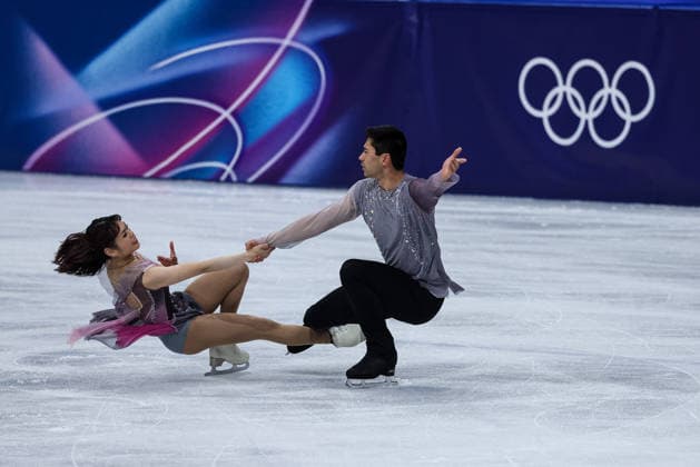 GIOCHI OLIMPICI - Olimpiadi Invernali Milano-Cortina 2026 - Figure skating, Eiskunstlauf - Pair Skating Emily Chan Spencer Akira Howe (USA) during the Olympic Winter games, Winterspiele,Spiele, Summer games Milano-Cortina 2026, Pair Skating on February 16, 2026 at Milano Ice Skating Arena in Milan, Italy Cortina D Ampezzo Italy  Copyright: xIPAxSport ABACAx