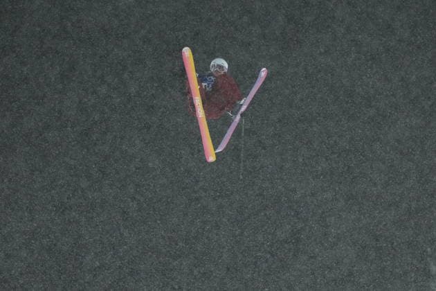 February 16, 2026, Livigno, Italy: Canada s Naomi Urness competes in her first run during the women s freeski big air final at the Milano Cortina 2026 Winter Olympic Games, Olympische Spiele, Olympia, OS in Livigno, Italy on Monday, Feb. 16, 2026. Canada News - February 16, 2026  - ZUMAc35_ 20260216_zaf_c35_140 Copyright: xSeanxKilpatrickx
