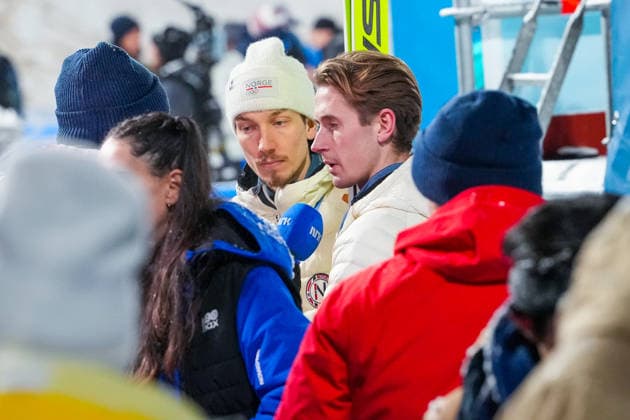 Winter Olympics in Milan Cortina 2026 Val di Fiemme, Italy 20260216. Kristoffer Eriksen Sundal during the Men s Super Team Jump Large Hill in the Predazzo Ski jumping, Skispringen, Ski, nordisch Stadium during the Winter Olympics in Milan Cortina 2026. Photo: Lise Aserud NTB Val di Fiemme Italy EDITORIAL USE ONLY. RESTRICTED USE FOR BETTING COMPANIES Ref:_SPOFcDOkqIWVKk.jpg *** Winter Olympics in Milan Cortina 2026 Val di Fiemme, Italy 20260216 Kristoffer Eriksen Sundal during the Men s Super Team Jump Large Hill in the Predazzo Ski Jumping Stadium during the Winter Olympics in Milan Cortina 2026 Photo Lise Aserud NTB Val di Fiemme Italy EDITORIAL USE ONLY RESTRICTED USE FOR BETTING COMPANIES  Copyright: xLisexAserudxx xNTBx