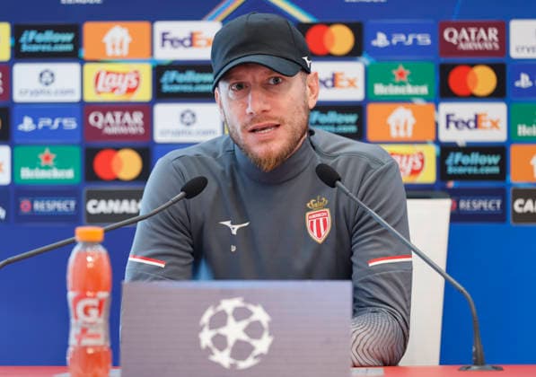 La Turbie, France February 16, 2026 UEFA Champions League 2025 26 AS Monaco Paris Saint Germain PSG Press Conference with Head Coach Sebastien Pocognoli UEFA Champions League 2025 26 AS Monaco vs PSG Paris