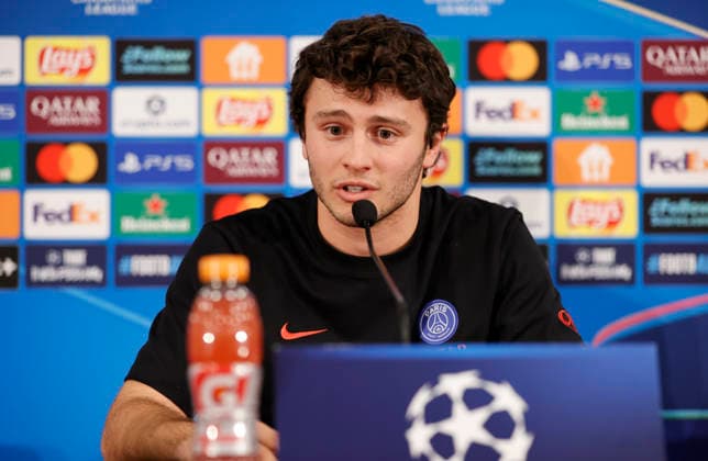 La Turbie, France February 16, 2026 UEFA Champions League 2025 26 AS Monaco Paris Saint Germain PSG Press Conference with Joao Pedro Goncalves Neves PSG UEFA Champions League 2025 26 AS Monaco vs PSG Paris