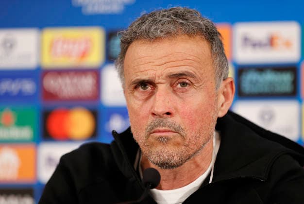 La Turbie, France February 16, 2026 UEFA Champions League 2025 26 AS Monaco Paris Saint Germain PSG Press Conference with PSG Head Coach Luis Enrique UEFA Champions League 2025 26 AS Monaco vs PSG Paris