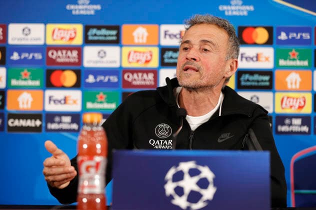 La Turbie, France February 16, 2026 UEFA Champions League 2025 26 AS Monaco Paris Saint Germain PSG Press Conference with PSG Head Coach Luis Enrique UEFA Champions League 2025 26 AS Monaco vs PSG Paris