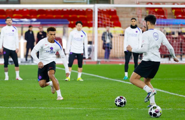 Football, CL, Paris St Germain, Training