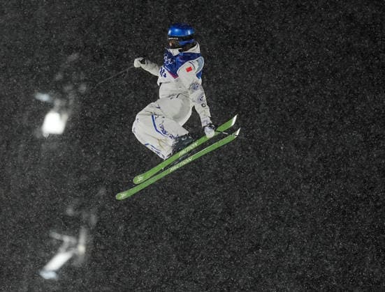 (260216) -- LIVIGNO, Feb. 16, 2026 -- Gu Ailing of China competes during the freestyle skiing women s freeski big air final at the Milan-Cortina 2026 Olympic Winter games, Winterspiele,Spiele, Summer games in Livigno, Italy, Feb. 16, 2026. ) (MICO2026)ITALY-LIVIGNO-OLYMPIC WINTER GAMES-FREESTYLE SKIING-WOMEN S BIG AIR-FINAL HuxChao 