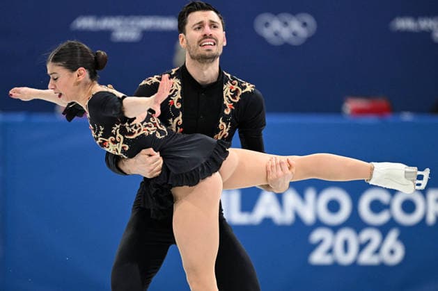 Winter Olympics - Pair Skating Free Figure skating, Eiskunstlauf Rebecca Ghilardi and partner Filippo Ambrosini of Team Italy compete during Pair Skating - Free Skating final on day ten of the Milano Cortina 2026 Winter Olympic Games, Olympische Spiele, Olympia, OS at Milano Ice Skating Arena on February 16, 2026 in Milan, Italy. Photo by JMP ABACAPRESS.COM Milan Italy  Copyright: xJMP ABACAx