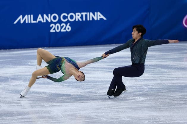 GIOCHI OLIMPICI - Olimpiadi Invernali Milano-Cortina 2026 - Figure skating, Eiskunstlauf - Pair Skating Wenjing Sui Cong Han (CHN) during the Olympic Winter games, Winterspiele,Spiele, Summer games Milano-Cortina 2026, Pair Skating on February 16, 2026 at Milano Ice Skating Arena in Milan, Italy Cortina D Ampezzo Italy  Copyright: xIPAxSport ABACAx