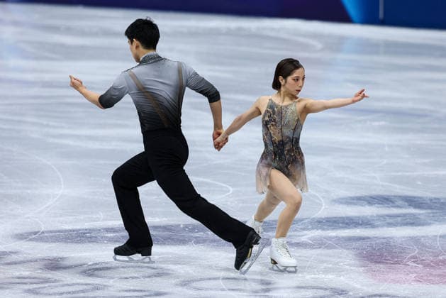 GIOCHI OLIMPICI - Olimpiadi Invernali Milano-Cortina 2026 - Figure skating, Eiskunstlauf - Pair Skating Riku Miura Ryuichi Kihara (JPN) during the Olympic Winter games, Winterspiele,Spiele, Summer games Milano-Cortina 2026, Pair Skating on February 16, 2026 at Milano Ice Skating Arena in Milan, Italy Cortina D Ampezzo Italy  Copyright: xIPAxSport ABACAx