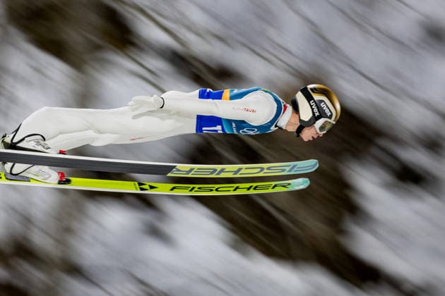 OLYMPICS - Winter Olympic Games, Olympische Spiele, Olympia, OS Milano Cortina 2026 PREDAZZO,ITALY,16.FEB.26 - OLYMPICS, Ski jumping, Skispringen, Ski, nordisch - Winter Olympic Games Milano Cortina 2026, large hill, Super Team, men. Image shows Stephan Embacher (AUT).  GEPAxpictures xMatthiasxTrinkl