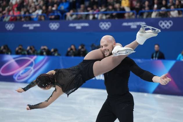 February 16, 2026, Milan, ITALY: United States Ellie Kam and Danny O Shea compete during the pairs free skate Figure skating, Eiskunstlauf event at the 2026 Winter Olympics, in Milan, on Monday, Feb. 16, 2026. Canada News - February 16, 2026  - ZUMAc35_ 20260216_zaf_c35_174 Copyright: xDarrylxDyckx
