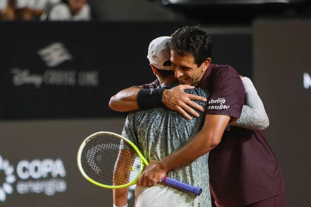 RIO DE JANEIRO (RJ), 02 16 2026 - SPORTS TENNIS RIO OPEN - RIO OPEN 2026 ATP, Tennis Herren 500 - Match between Joao Fonseca and Marcelo Melo vs Burruchaga and Pellegrino, held at the Jockey Club Brasileiro, Rio de Janeiro, this Monday (16). (Photo: Renan Areias Photo Premium SPP) (Renan Areias, Renan Areias SPP) Copyright: xRenanxAreias,xRenanxAreiasx xSPPx spp-en-ReArReAr-renan_areias_photo_premium_340468