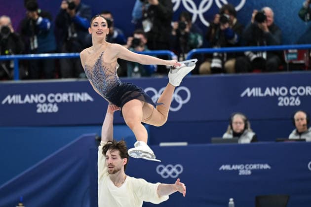 CONTI Sara MACII Niccolo (ITA) during Figure skating, Eiskunstlauf Olympic Winter games, Winterspiele,Spiele, Summer games Milano-Cortina 2026 in Milano, Italy, February 16 2026  Copyright: xFilippoxTomasi IPAxSportx xipa-agency.netx xx IPA_71622556 IPA_Agency_IPA71622556