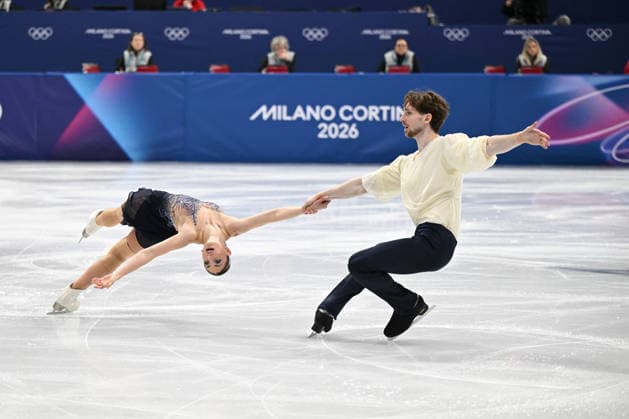 CONTI Sara MACII Niccolo (ITA) during Figure skating, Eiskunstlauf Olympic Winter games, Winterspiele,Spiele, Summer games Milano-Cortina 2026 in Milano, Italy, February 16 2026  Copyright: xFilippoxTomasi IPAxSportx xipa-agency.netx xx IPA_71622560 IPA_Agency_IPA71622560