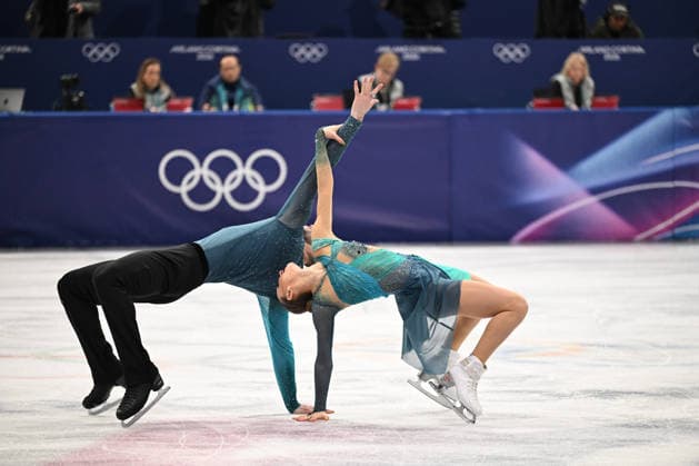 METELKINA Anastasiia BERULAVA Luka (GEO) during Figure skating, Eiskunstlauf Olympic Winter games, Winterspiele,Spiele, Summer games Milano-Cortina 2026 in Milano, Italy, February 16 2026  Copyright: xFilippoxTomasi IPAxSportx xipa-agency.netx xx IPA_71622717 IPA_Agency_IPA71622717