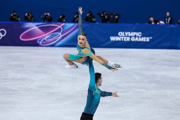 GIOCHI OLIMPICI - Olimpiadi Invernali Milano-Cortina 2026 - Figure skating, Eiskunstlauf - Pair Skating Anastasiia Metelkina Luka Berulava (GEO) during the Olympic Winter games, Winterspiele,Spiele, Summer games Milano-Cortina 2026, Pair Skating on February 16, 2026 at Milano Ice Skating Arena in Milan, Italy Cortina D Ampezzo Italy  Copyright: xIPAxSport ABACAx