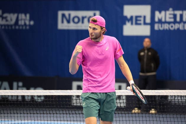 TENNIS : Play In Challenger Lille 2026 - ATP, Tennis Herren 125 Challenger Tour - fÃ vrier 2026 Leandro RIEDI (Suisse) au Play In Challenger Lille 2026, ATP 125 Challenger Tour, 16 au 22 fÃ vrier 2026 - photo Laurent Sanson PsnewZ  Copyright: xLaurentxSANSONx xPsnewZx
