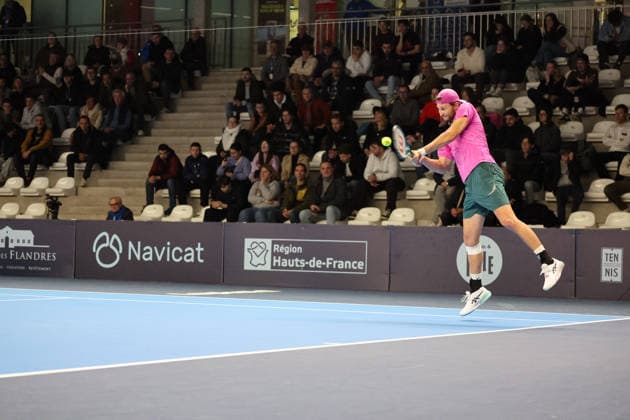 TENNIS : Play In Challenger Lille 2026 - ATP, Tennis Herren 125 Challenger Tour - fÃ vrier 2026 Leandro RIEDI (Suisse) au Play In Challenger Lille 2026, ATP 125 Challenger Tour, 16 au 22 fÃ vrier 2026 - photo Laurent Sanson PsnewZ  Copyright: xLaurentxSANSONx xPsnewZx