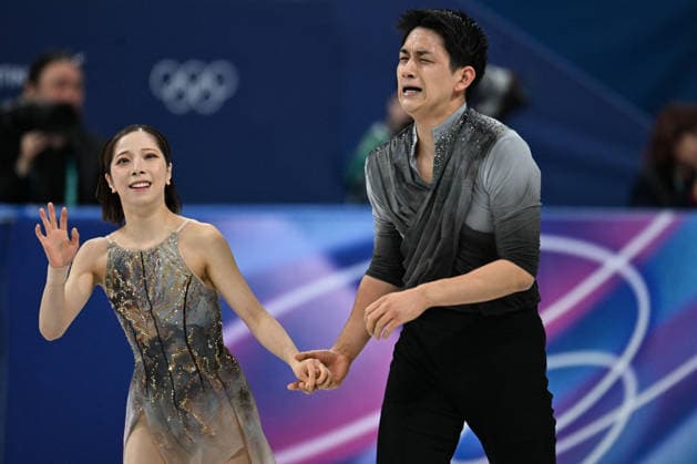 Winter Olympics - Pair Skating Free Figure skating, Eiskunstlauf Riku Miura and partner Ryuichi Kihara of Team Japan compete during Pair Skating - Free Skating final on day ten of the Milano Cortina 2026 Winter Olympic Games, Olympische Spiele, Olympia, OS at Milano Ice Skating Arena on February 16, 2026 in Milan, Italy. Photo by JMP ABACAPRESS.COM Milan Italy  Copyright: xJMP ABACAx
